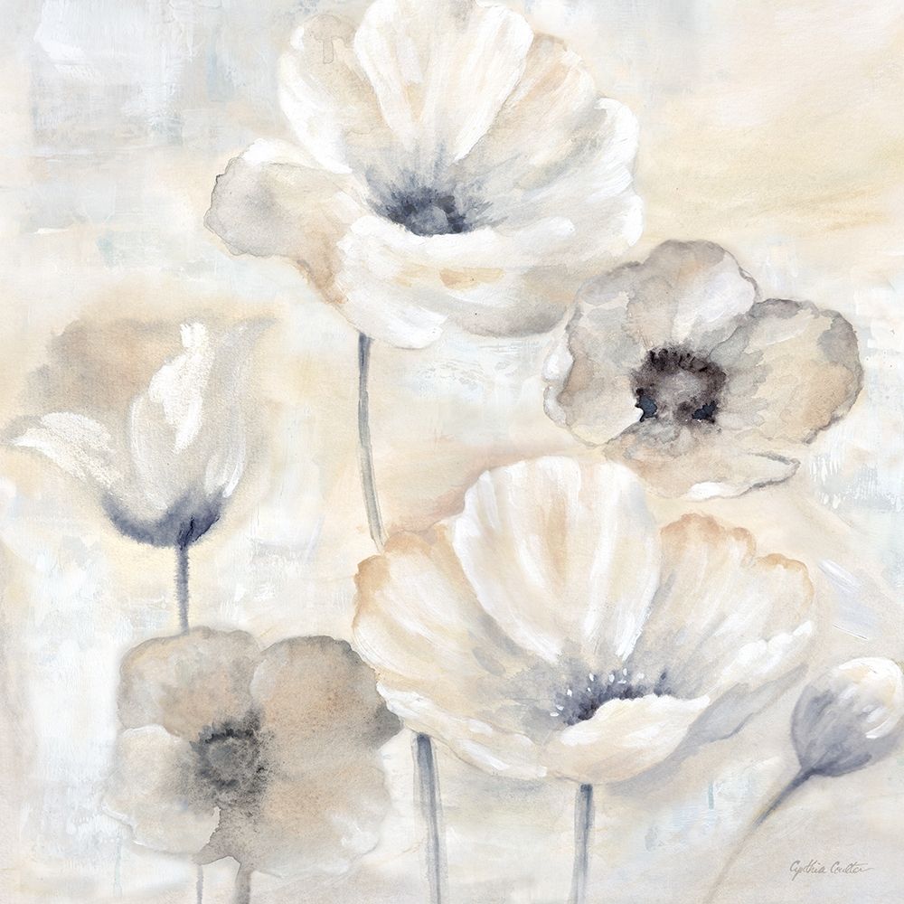 Gray Poppy Garden I art print by Cynthia Coulter for $57.95 CAD