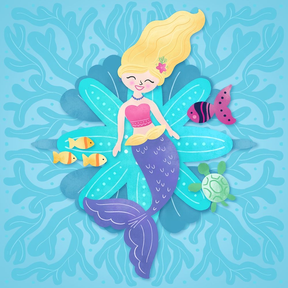 Mermaid blonde hair art print by Noonday Design for $57.95 CAD