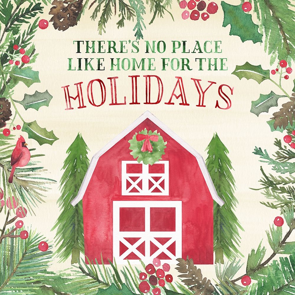 New England Christmas I art print by Noonday Design for $57.95 CAD