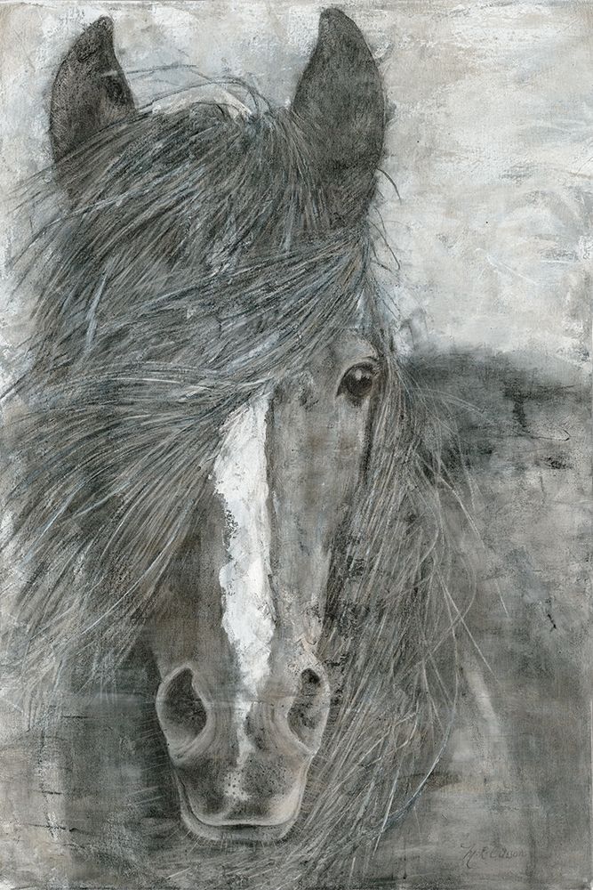 Horse in the Wind art print by Marie-Elaine Cusson for $57.95 CAD