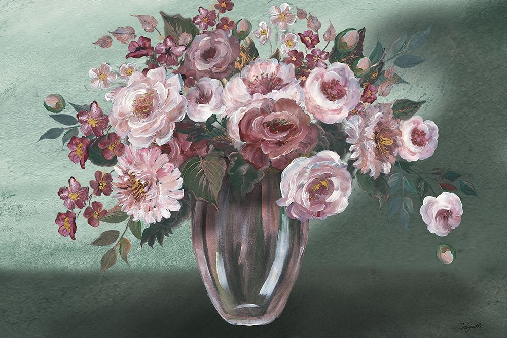 Romantic Moody Florals Landscape art print by Tre Sorelle Studios for $57.95 CAD
