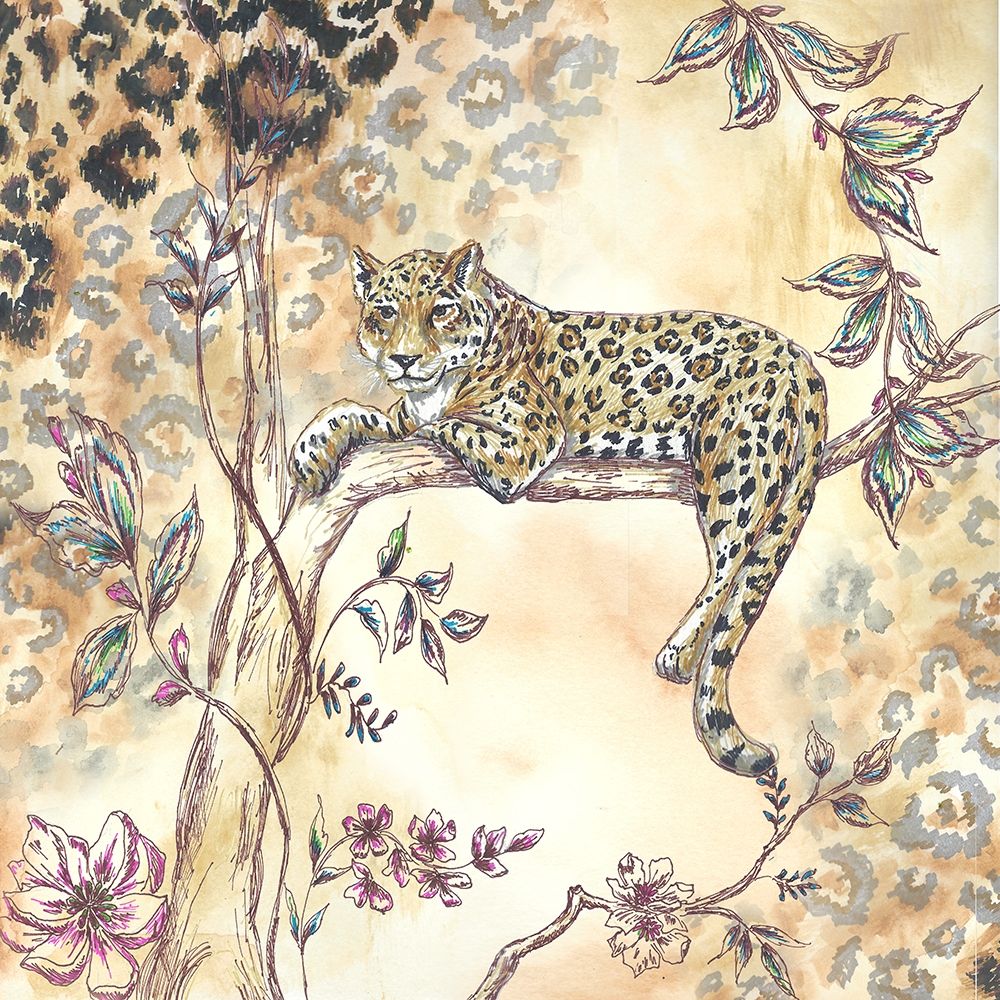 Leopard on neutral I art print by Tre Sorelle Studios for $57.95 CAD