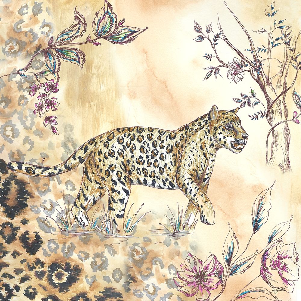 Leopard on neutral II art print by Tre Sorelle Studios for $57.95 CAD