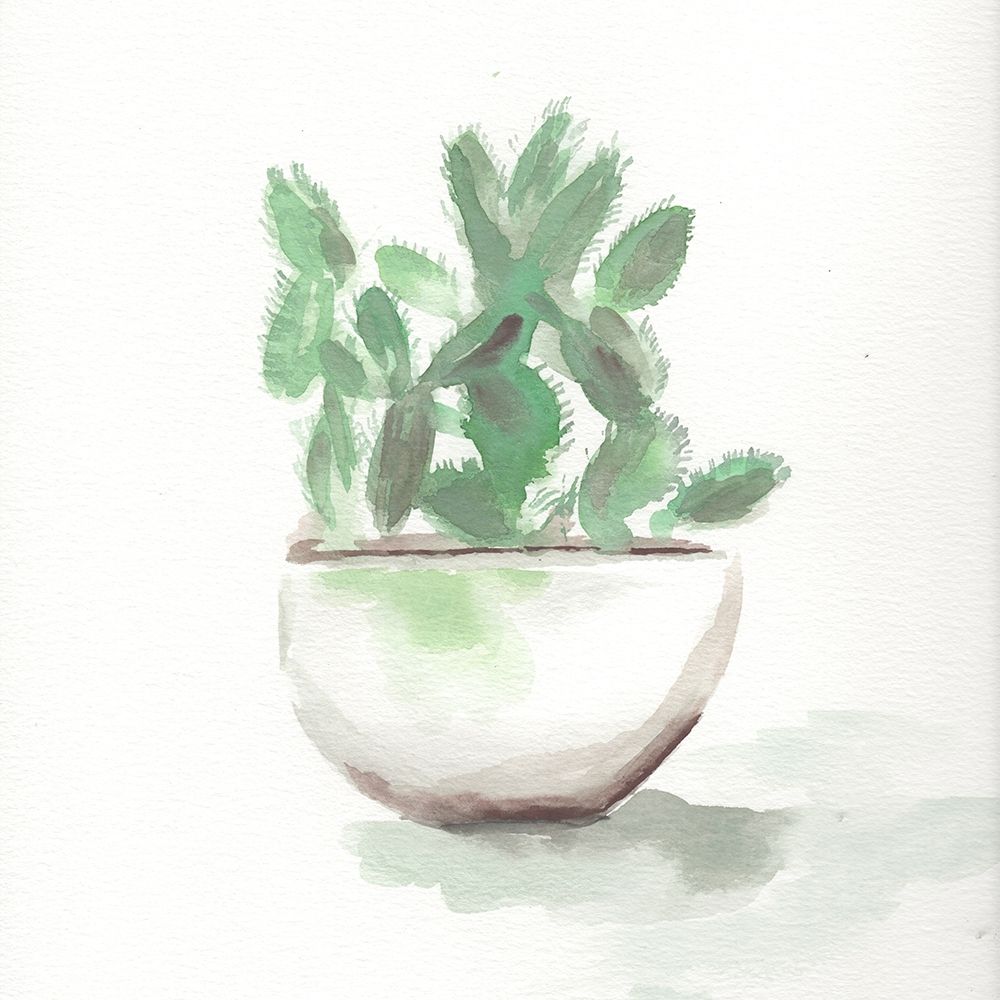 Watercolor Cactus Still Life III art print by Marcy Chapman for $57.95 CAD