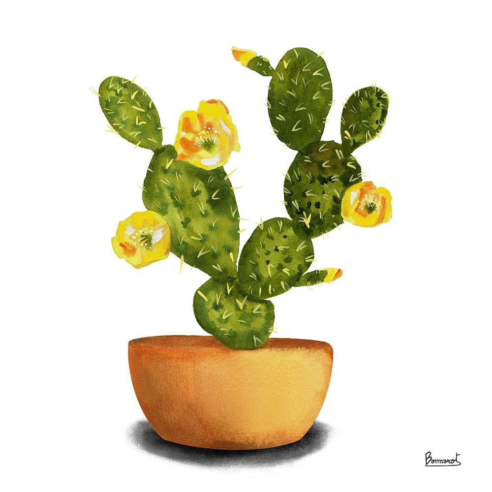 Cactus Flowers III art print by Bannarot for $57.95 CAD