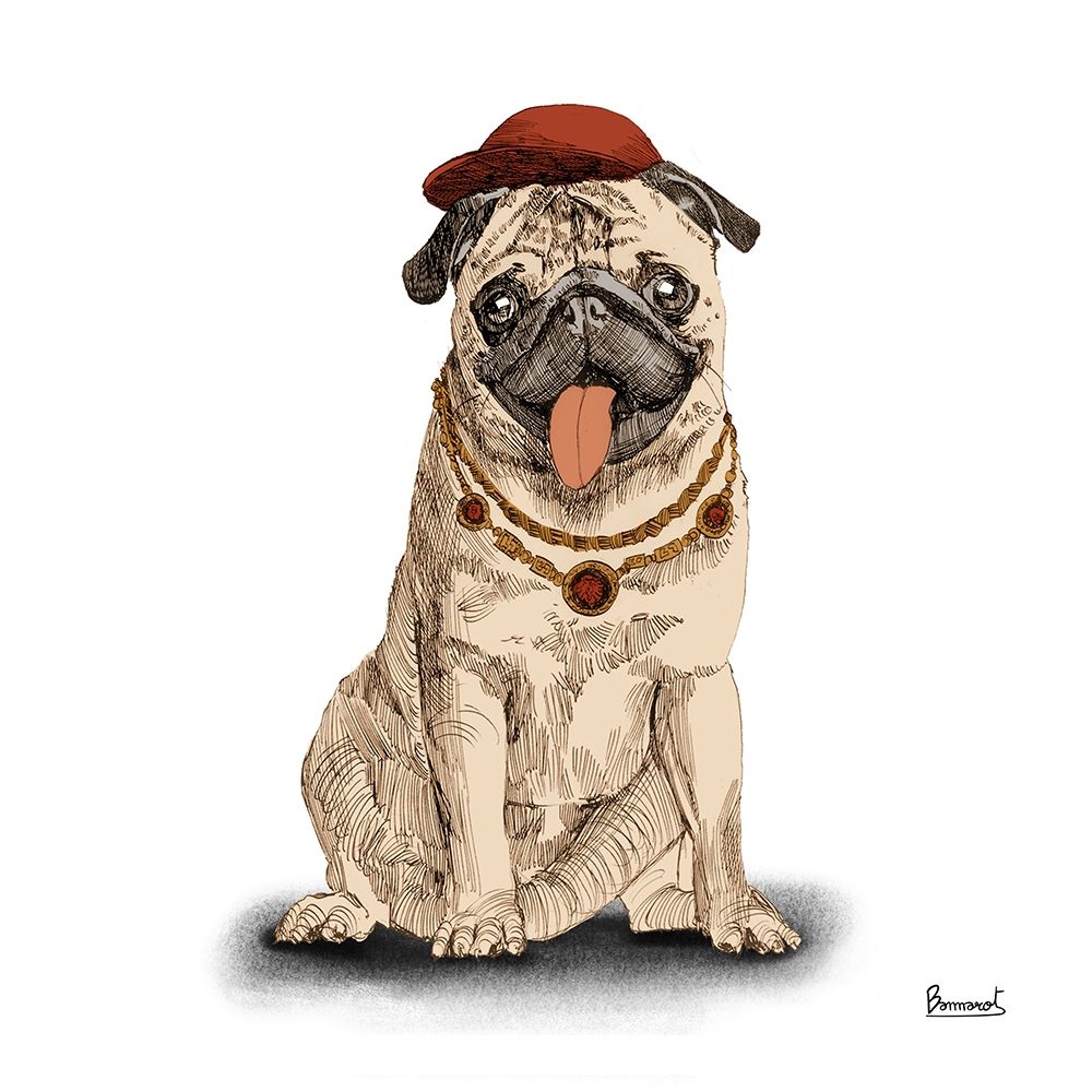 Pugs in hats I art print by Bannarot for $57.95 CAD