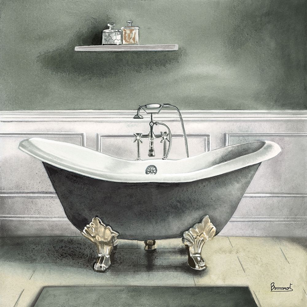 Smoky Gray Bath I art print by Bannarot for $57.95 CAD