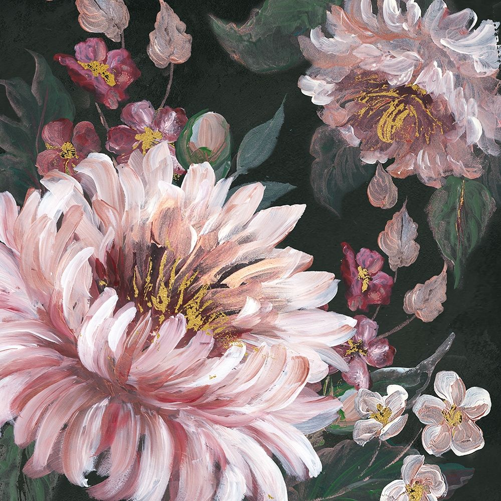 Romantic Moody Florals on Black I art print by Tre Sorelle Studios for $57.95 CAD