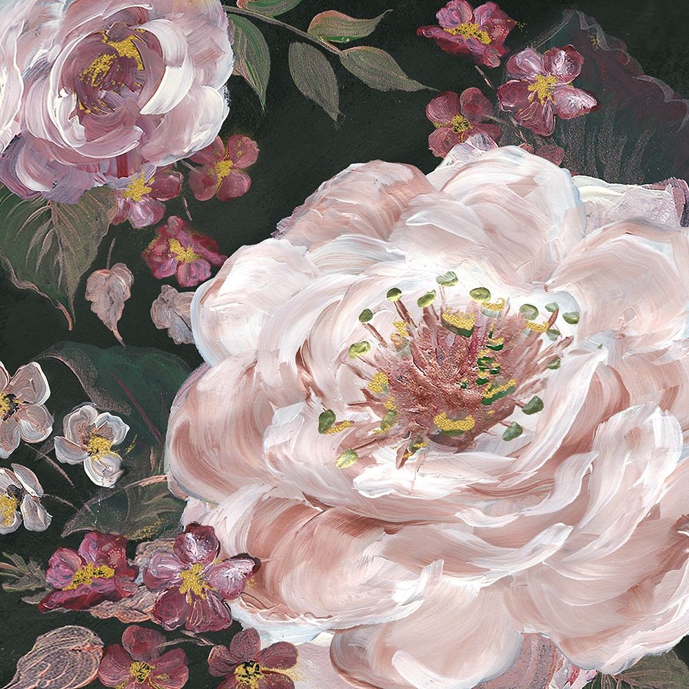 Romantic Moody Florals on Black III art print by Tre Sorelle Studios for $57.95 CAD