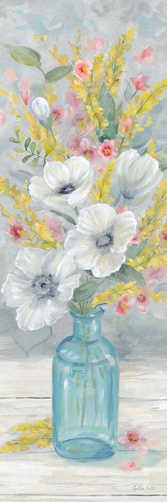 Farmhouse Bouquet vertical II art print by Cynthia Coulter for $57.95 CAD