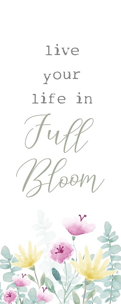 Full Bloom vertical I art print by h.artworks for $57.95 CAD
