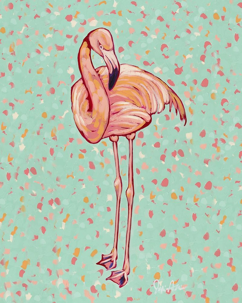Flamingo portrait I art print by Jodi Augustine for $57.95 CAD