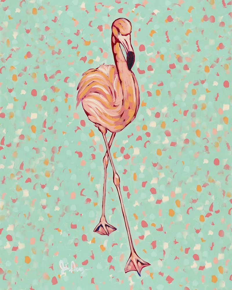 Flamingo portrait II art print by Jodi Augustine for $57.95 CAD