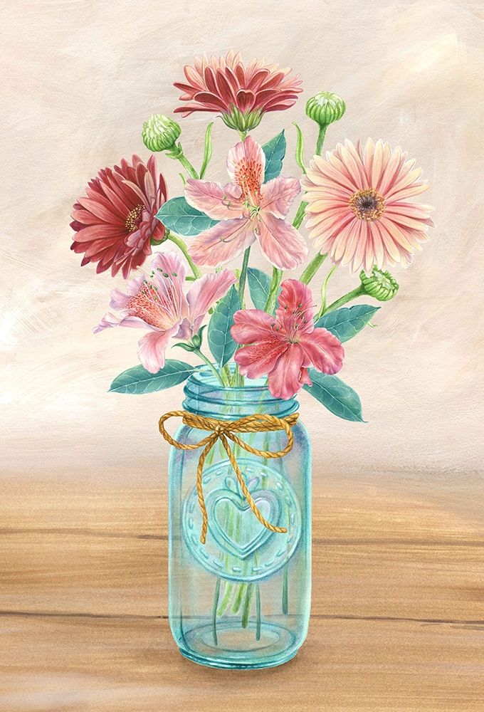 Floral Jar I art print by Kelsey Wilson for $57.95 CAD