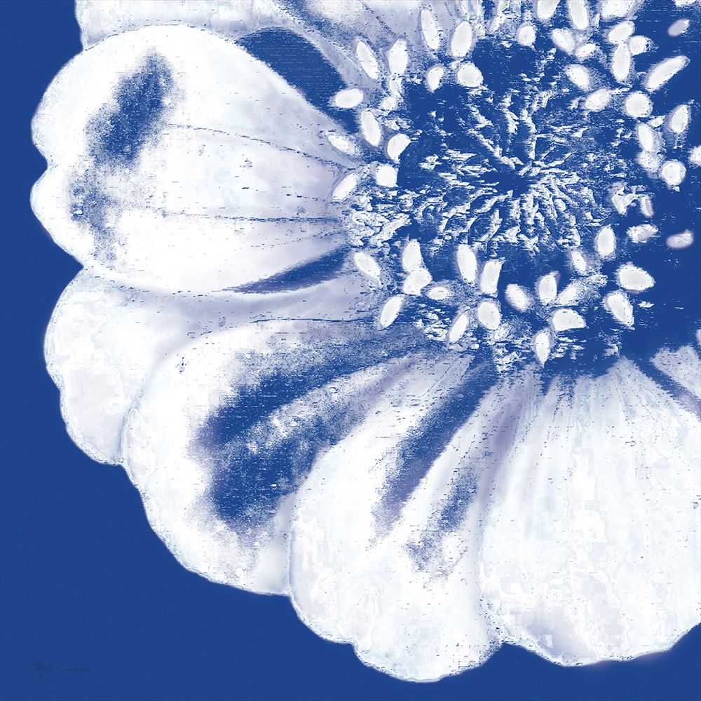 Flower Pop blue II art print by Marie-Elaine Cusson for $57.95 CAD