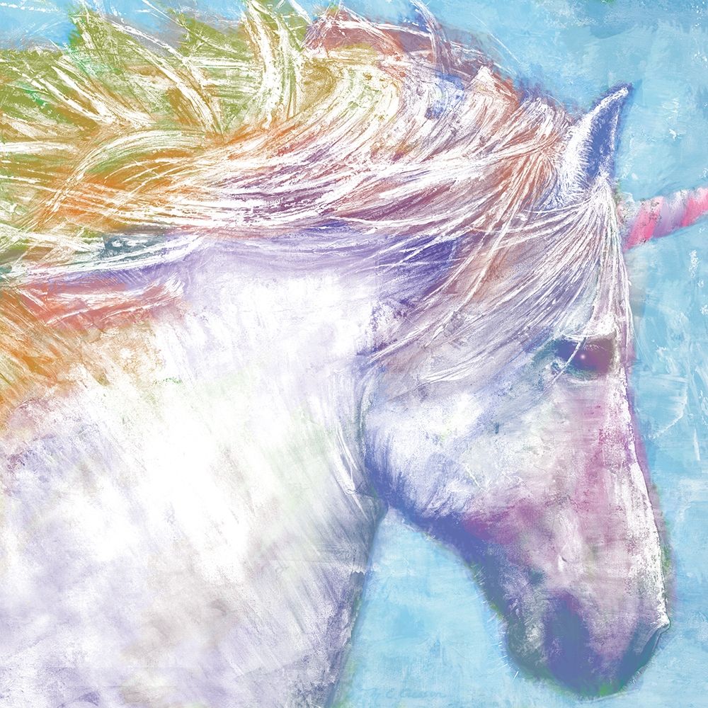 Colorful Unicorn art print by Marie-Elaine Cusson for $57.95 CAD