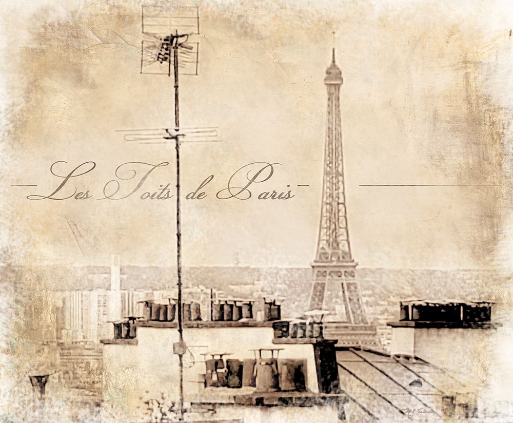 Les Toits De Paris art print by Marie-Elaine Cusson for $57.95 CAD