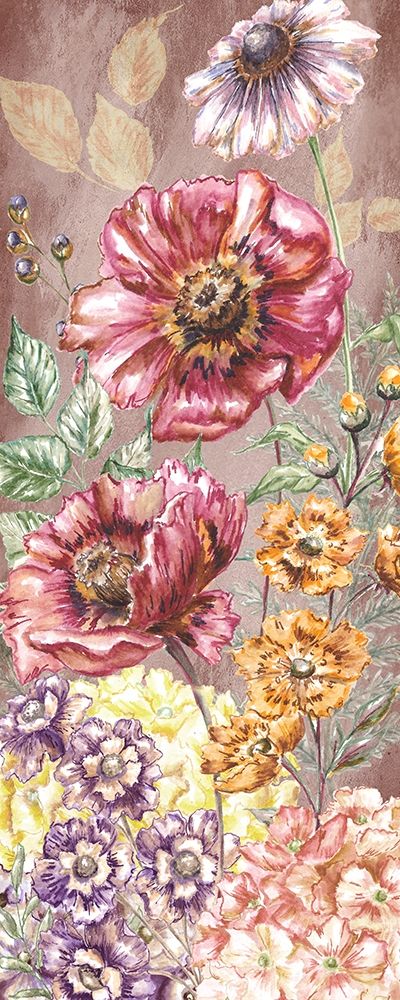 Wildflower Medley panel gold II art print by Tre Sorelle Studios for $57.95 CAD