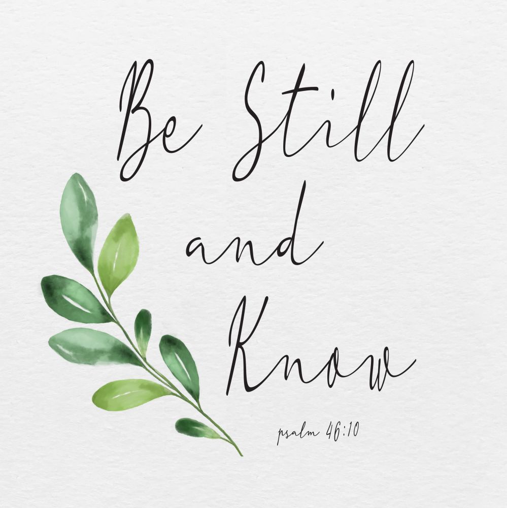 Inspirational Life I-Be Still art print by HM Design for $57.95 CAD