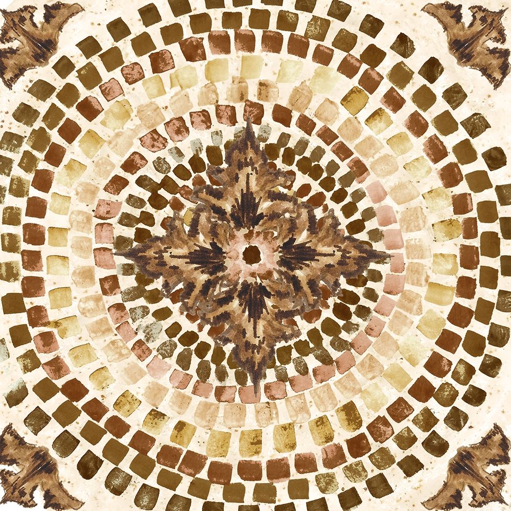 Warm Tribal Texture Mosaic art print by Tre Sorelle Studios for $57.95 CAD