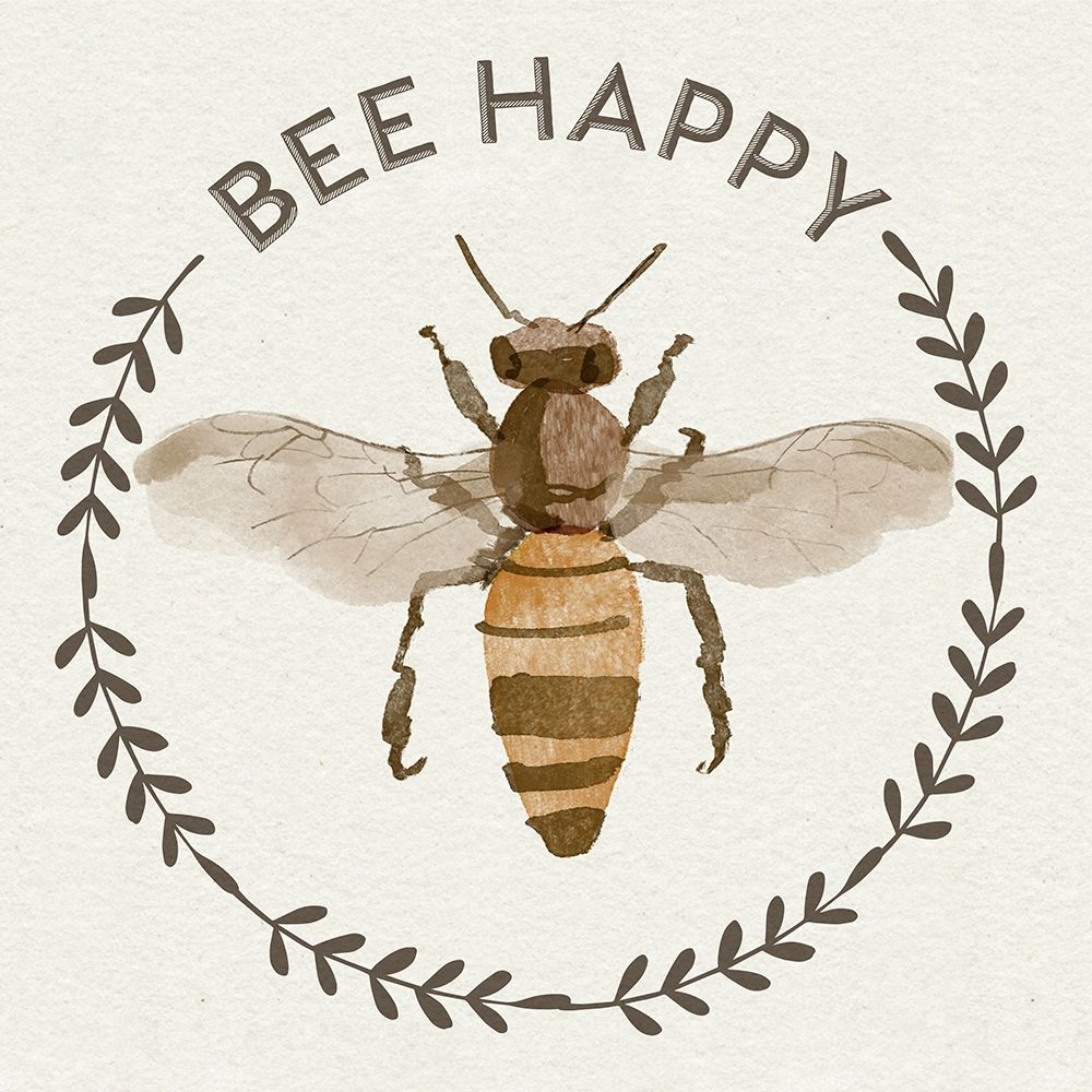 Bee Hive I-Bee Happy art print by Bannarot for $57.95 CAD