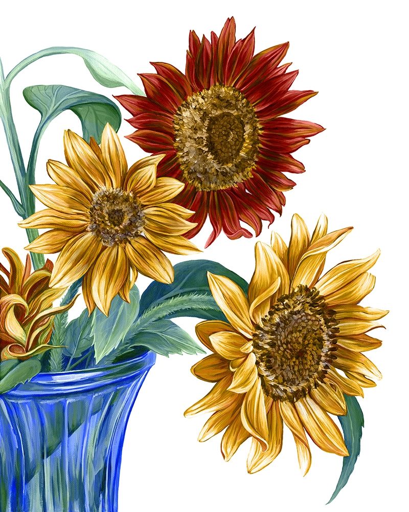 China Sunflowers I art print by Kelsey Wilson for $57.95 CAD