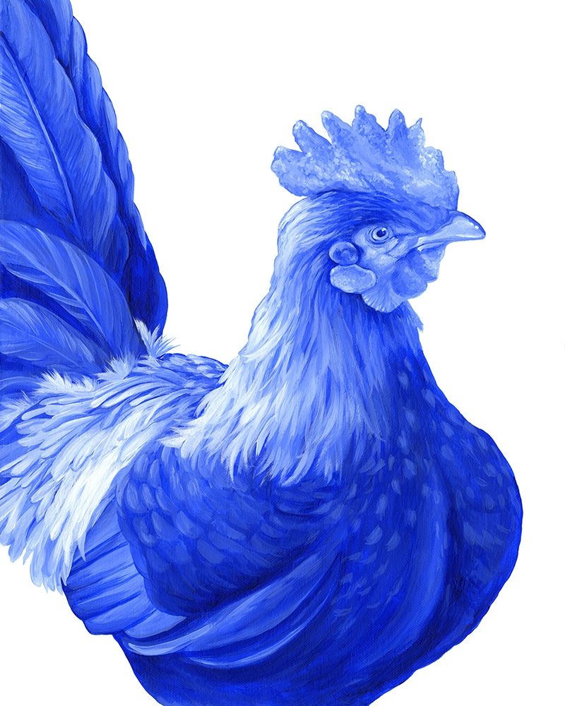 Blue Rooster I art print by Kelsey Wilson for $57.95 CAD