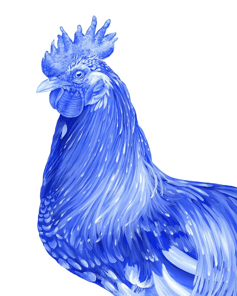 Blue Rooster II art print by Kelsey Wilson for $57.95 CAD