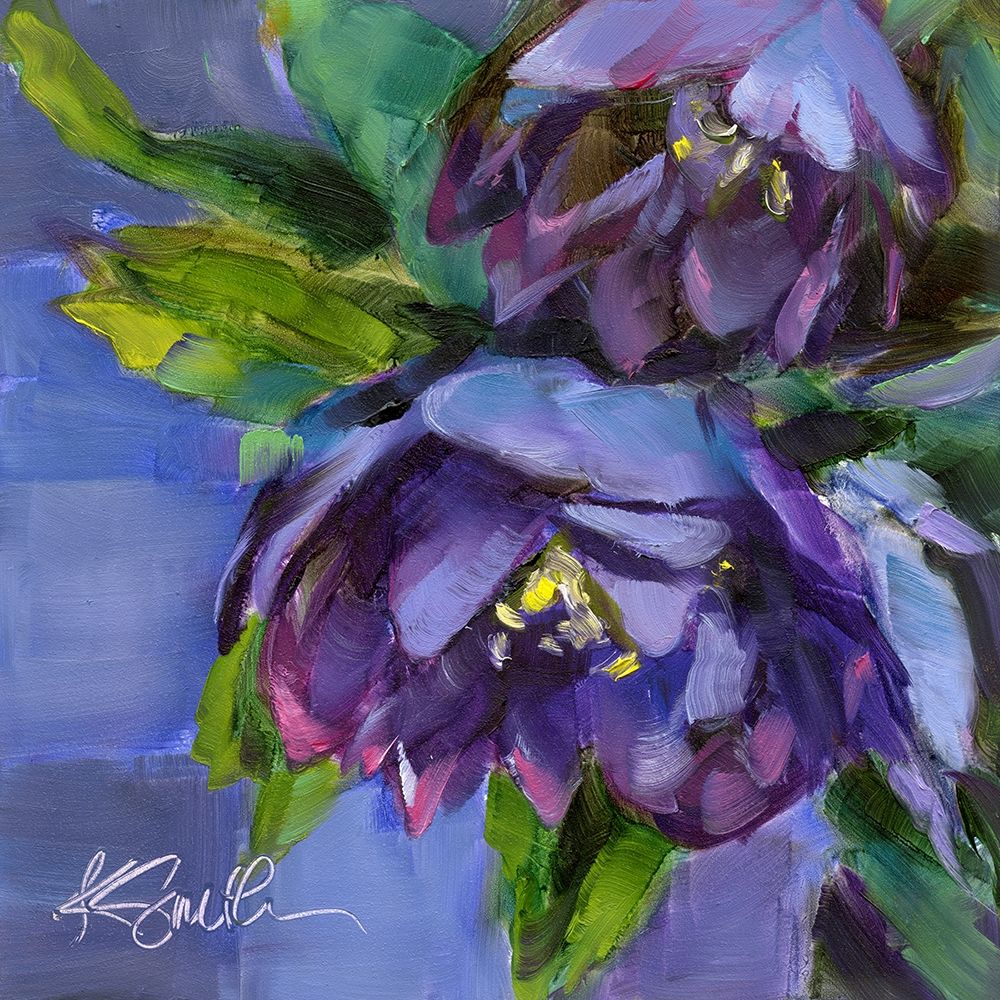 Purple Florals art print by Kim Smith for $57.95 CAD