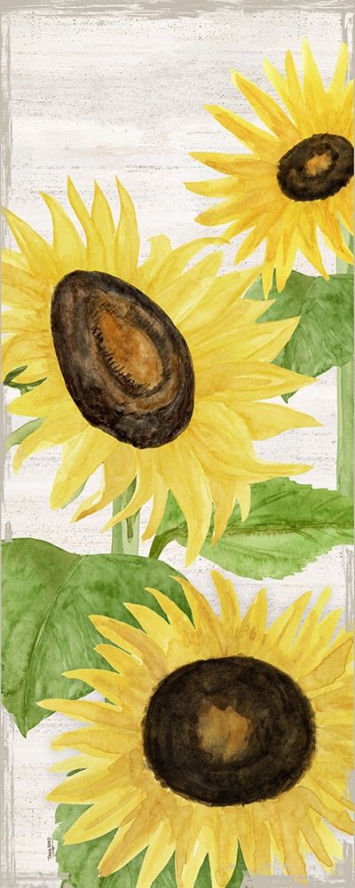 Fall Sunflowers panel II art print by Tara Reed for $57.95 CAD
