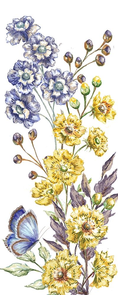 Wildflower Stem panel VI art print by Tre Sorelle Studios for $57.95 CAD