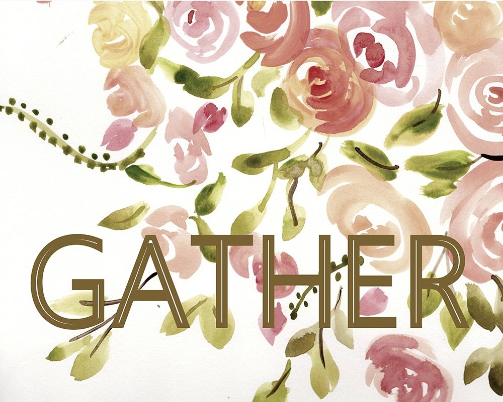Farmhouse  Florals-Gather art print by Marcy Chapman for $57.95 CAD