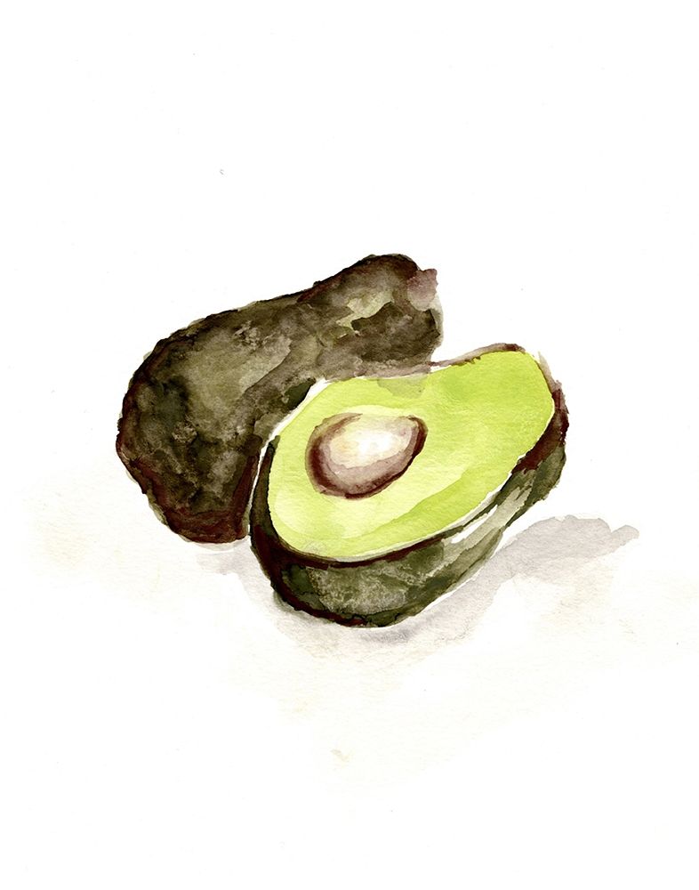 Veggie Sketch plain  II-Avocado art print by Marcy Chapman for $57.95 CAD