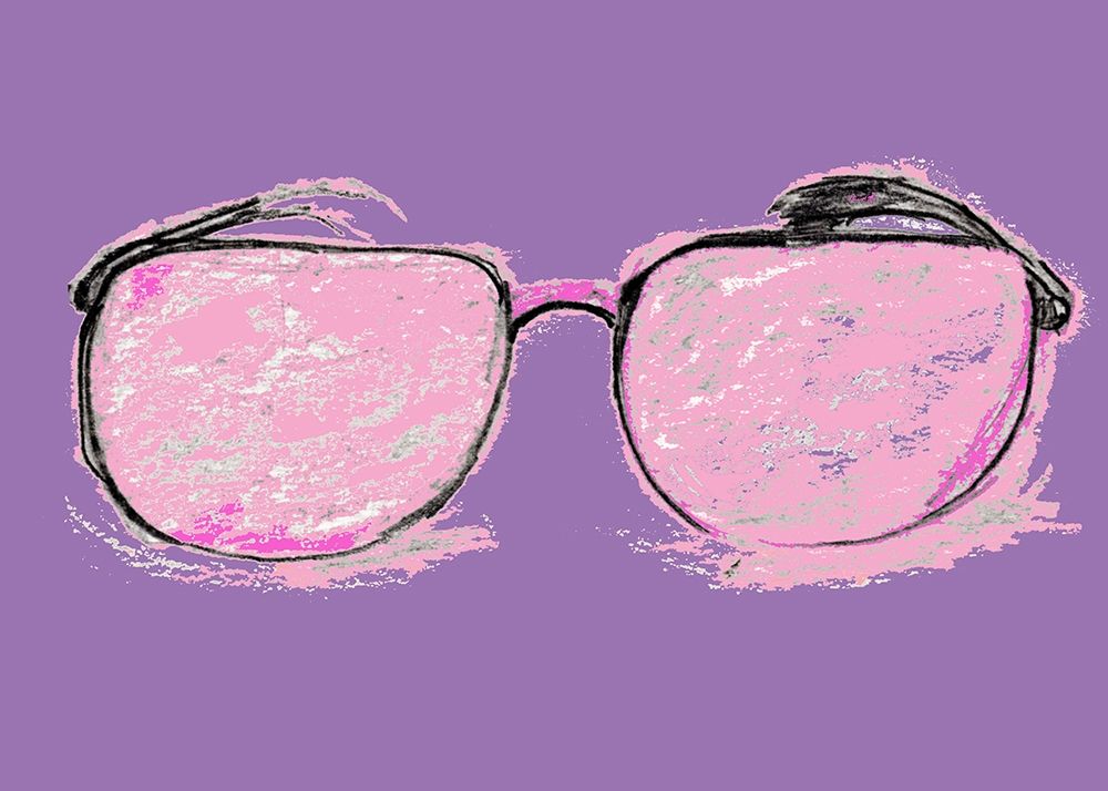 Glasses in Pink art print by Marcy Chapman for $57.95 CAD