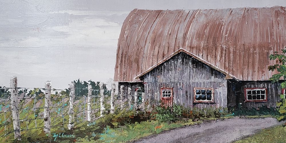 Barn Perspective art print by Marie-Elaine Cusson for $57.95 CAD