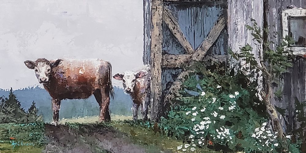 Cow Land art print by Marie-Elaine Cusson for $57.95 CAD