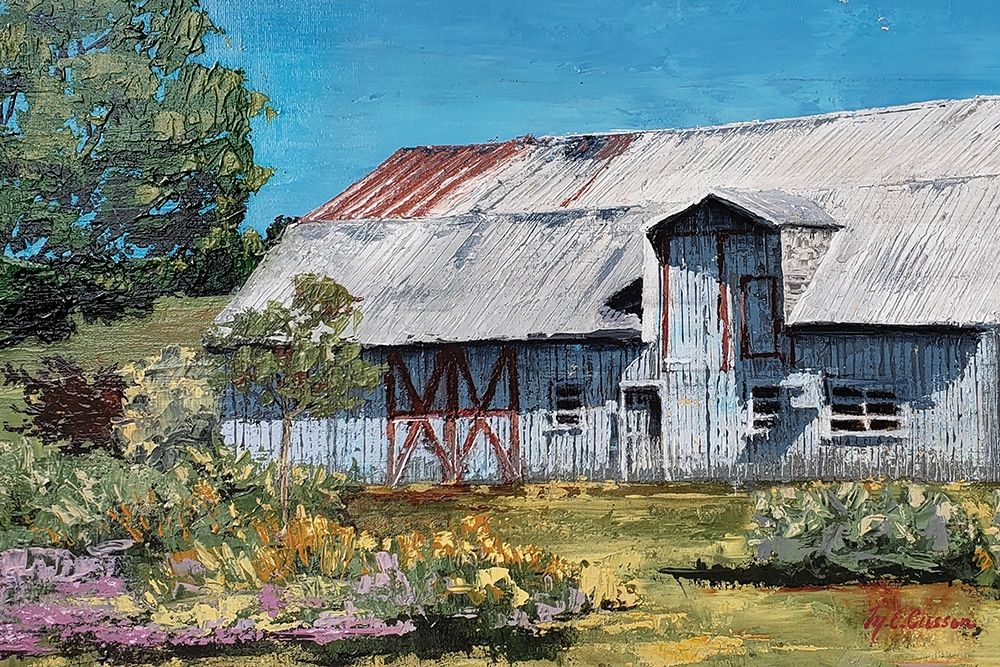 Portrait of a Barn  landscape art print by Marie-Elaine Cusson for $57.95 CAD