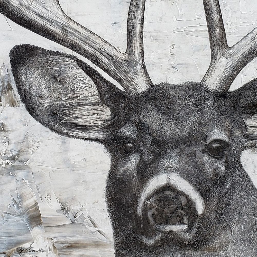 Deer Portrait art print by Marie-Elaine Cusson for $57.95 CAD