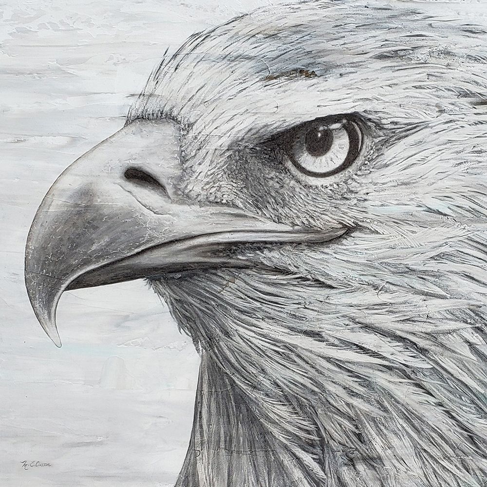Portrait of an Eagle art print by Marie-Elaine Cusson for $57.95 CAD