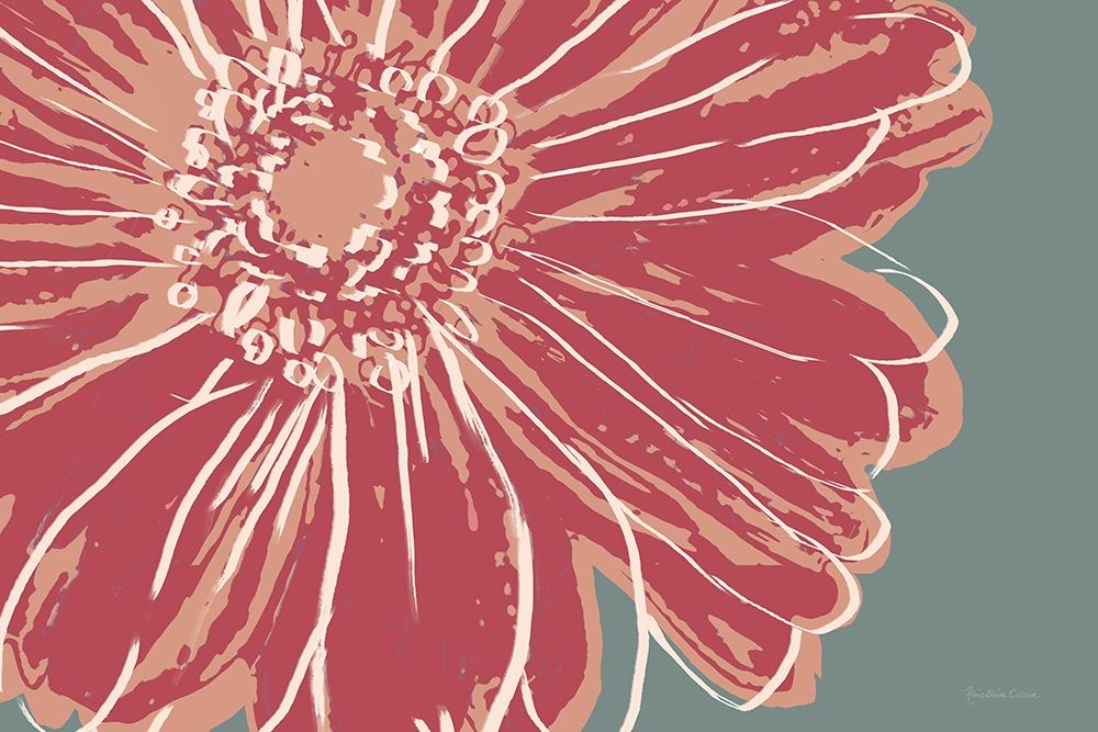 Flower Pop Sketch IV-Red art print by Marie-Elaine Cusson for $57.95 CAD