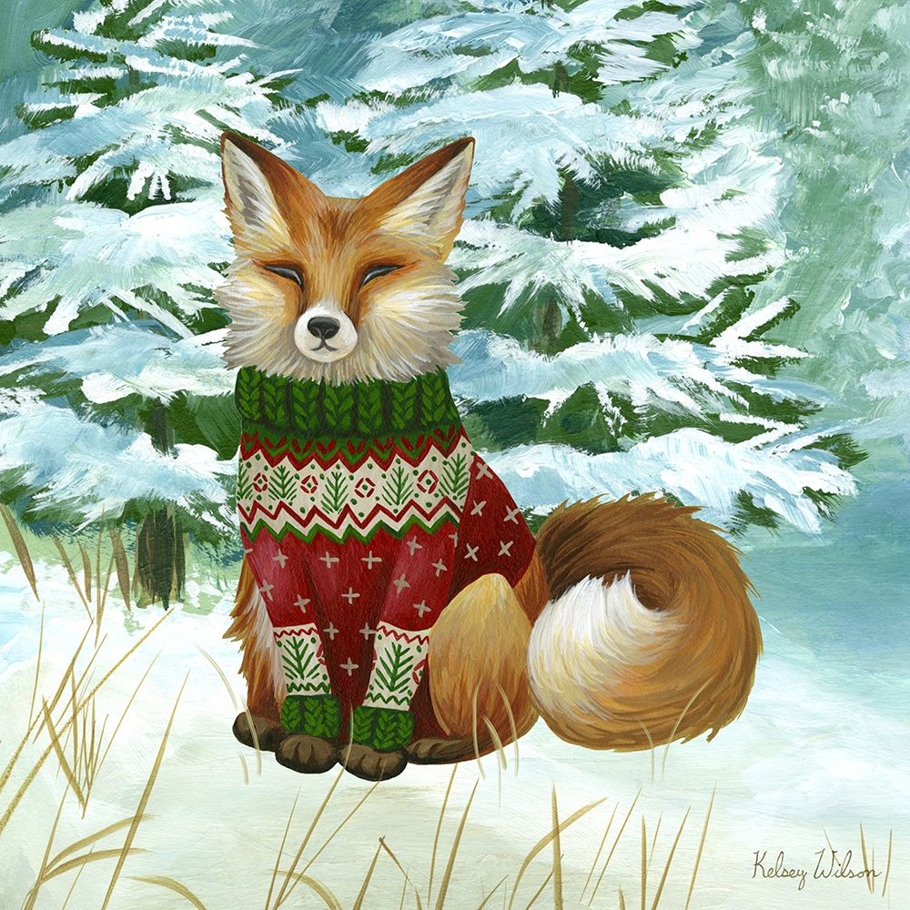 Winterscape II-Fox art print by Kelsey Wilson for $57.95 CAD