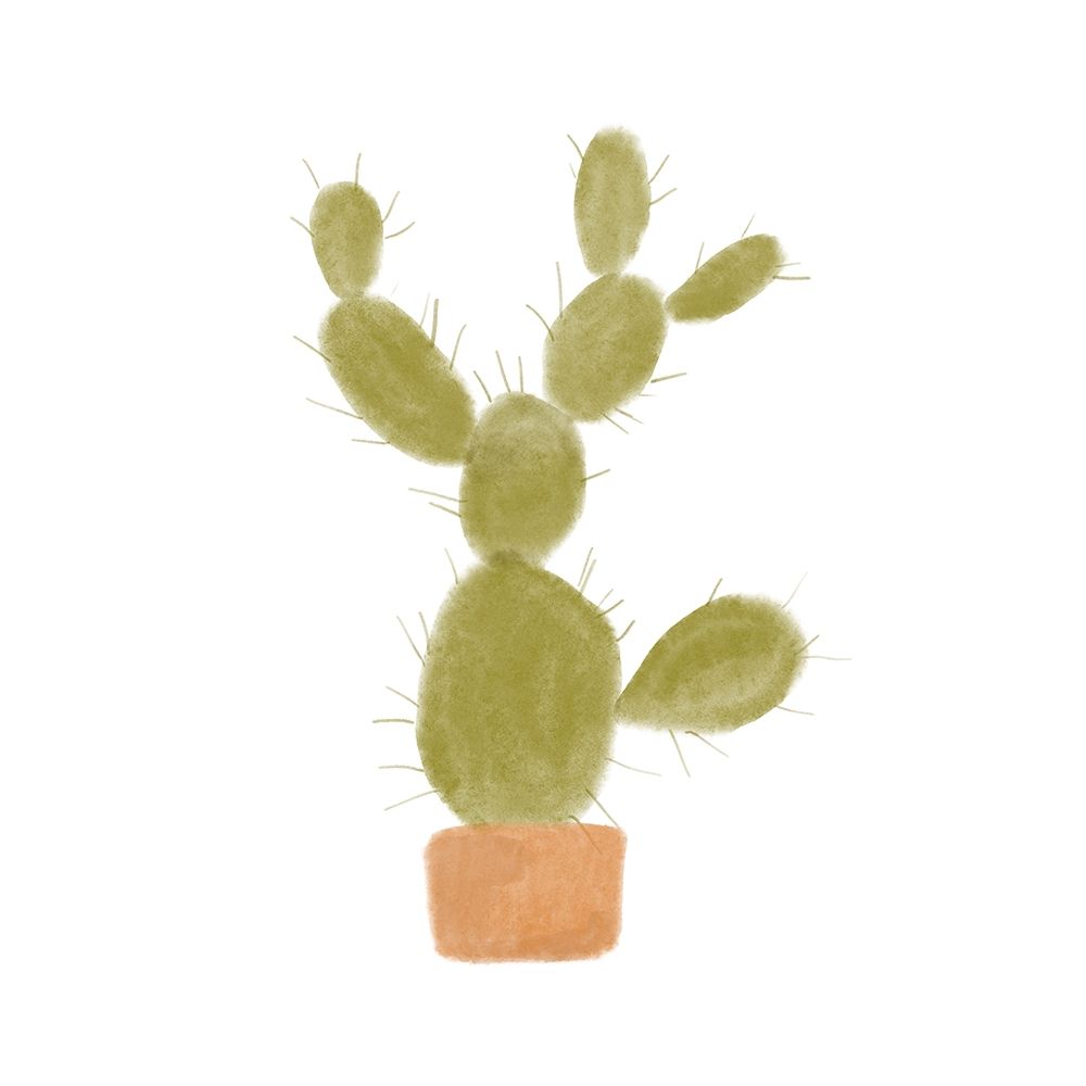 Watercolor Cactus I art print by Bannarot for $57.95 CAD
