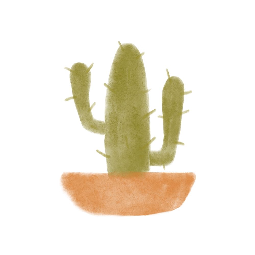 Watercolor Cactus V art print by Bannarot for $57.95 CAD