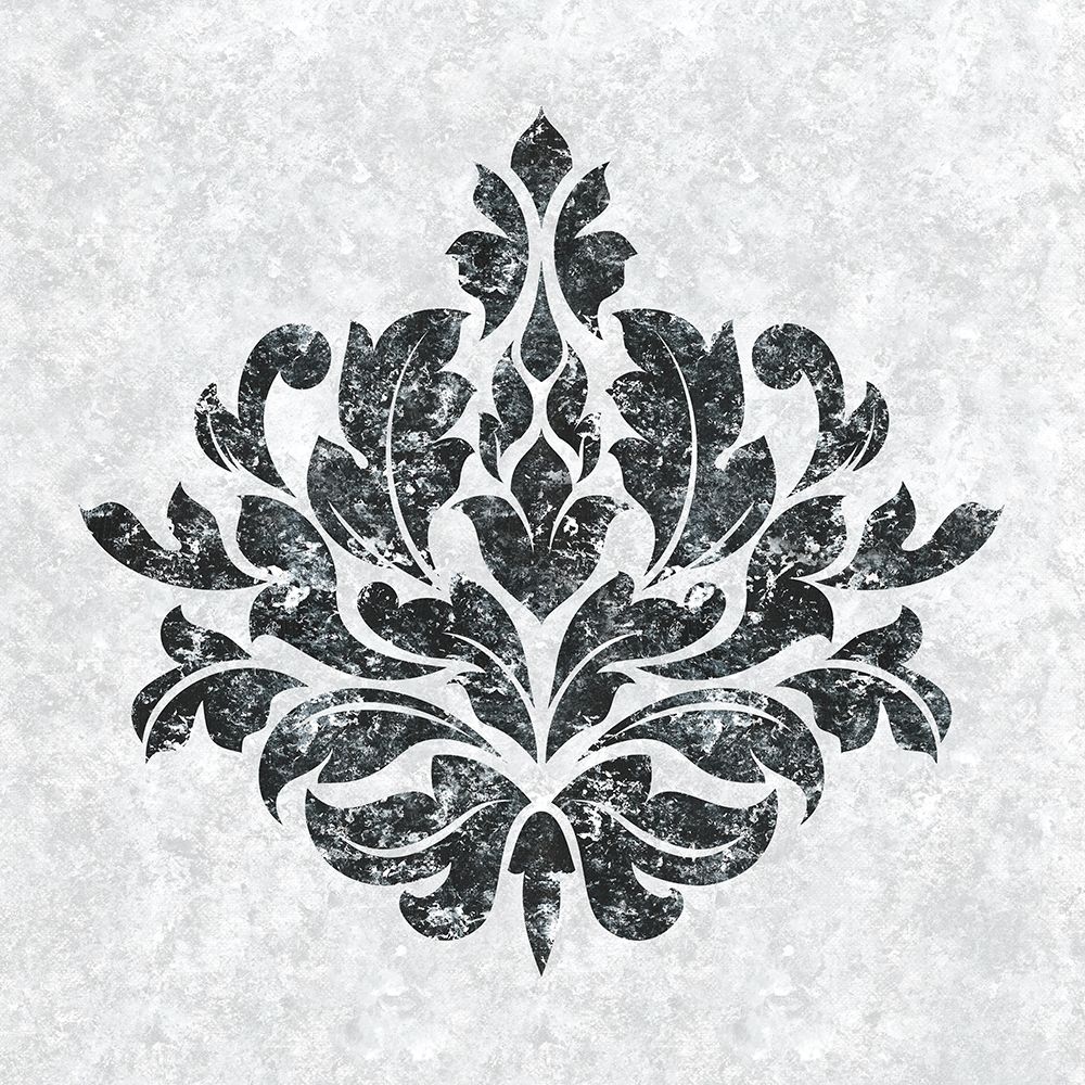 Textured Damask I on white art print by Lee C for $57.95 CAD