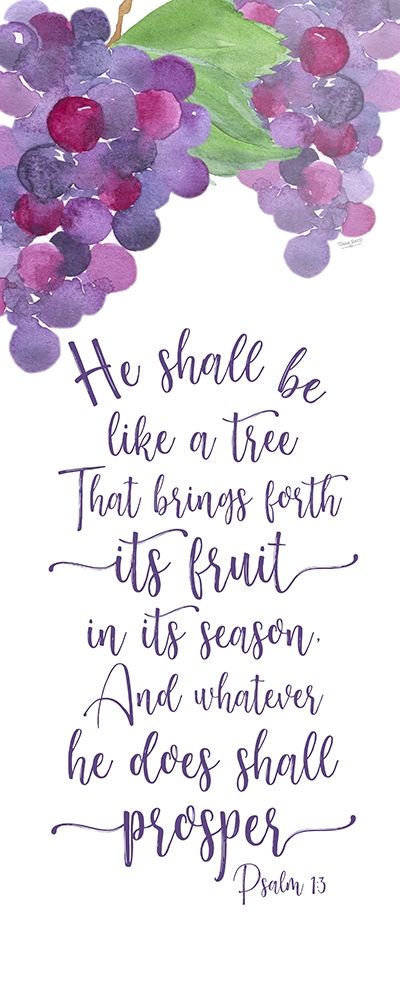 Fruit of the Spirit vertical III-Like a tree art print by Tara Reed for $57.95 CAD