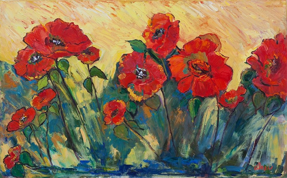 Flamboyant Poppies art print by Alexi Fine for $57.95 CAD