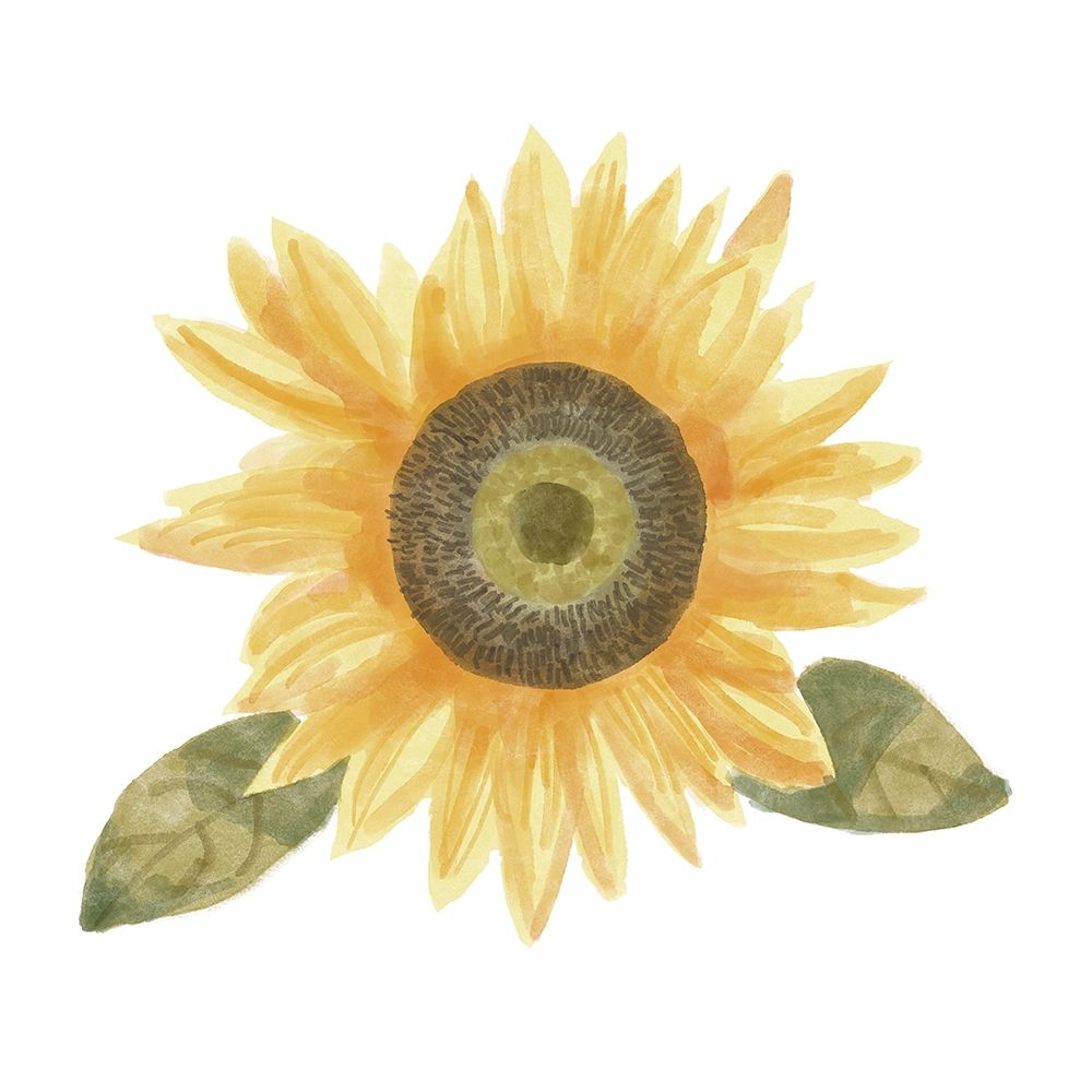 Single  Sunflower II art print by Bannarot for $57.95 CAD