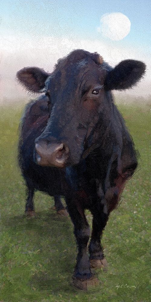 Funky  Cow II art print by Marie-Elaine Cusson for $57.95 CAD