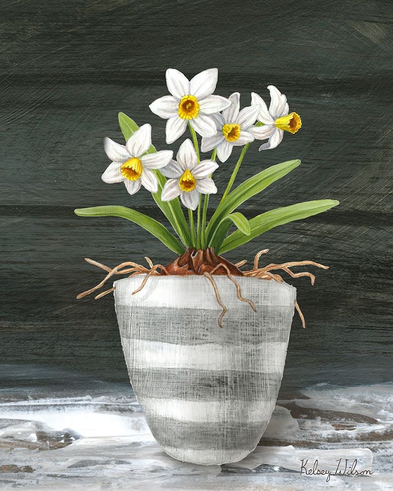 Farmhouse Garden II-White Daffodils art print by Kelsey Wilson for $57.95 CAD
