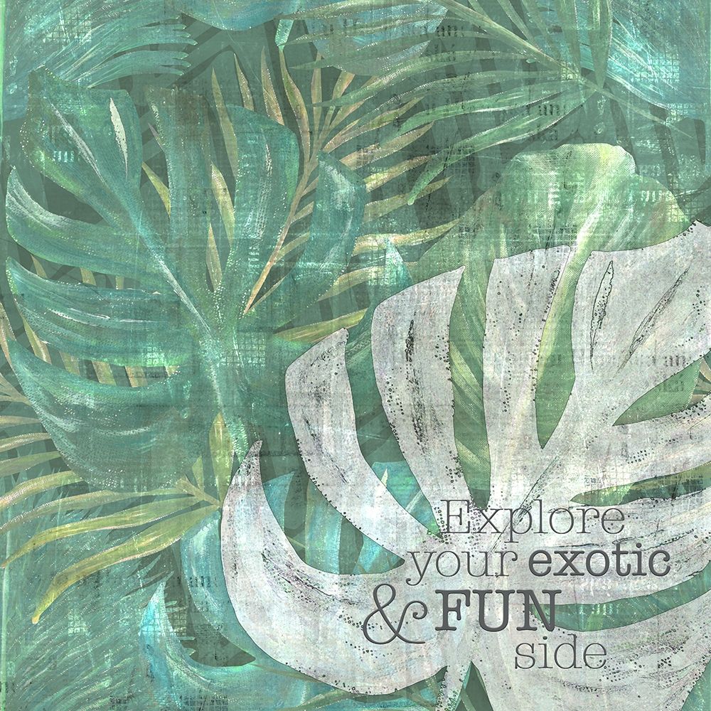 Textured  Sentiment tropic I art print by Lee C for $57.95 CAD